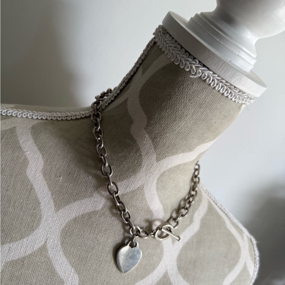 Silver Heart Pendant Necklace